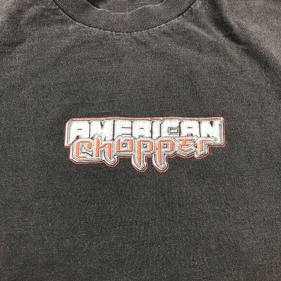 Vintage Well Worn American Chopper black 2 sided‎ T shirt Large - Picture 2 of 6
